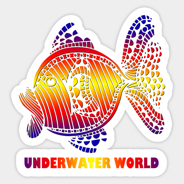 Underwater world Sticker by likbatonboot